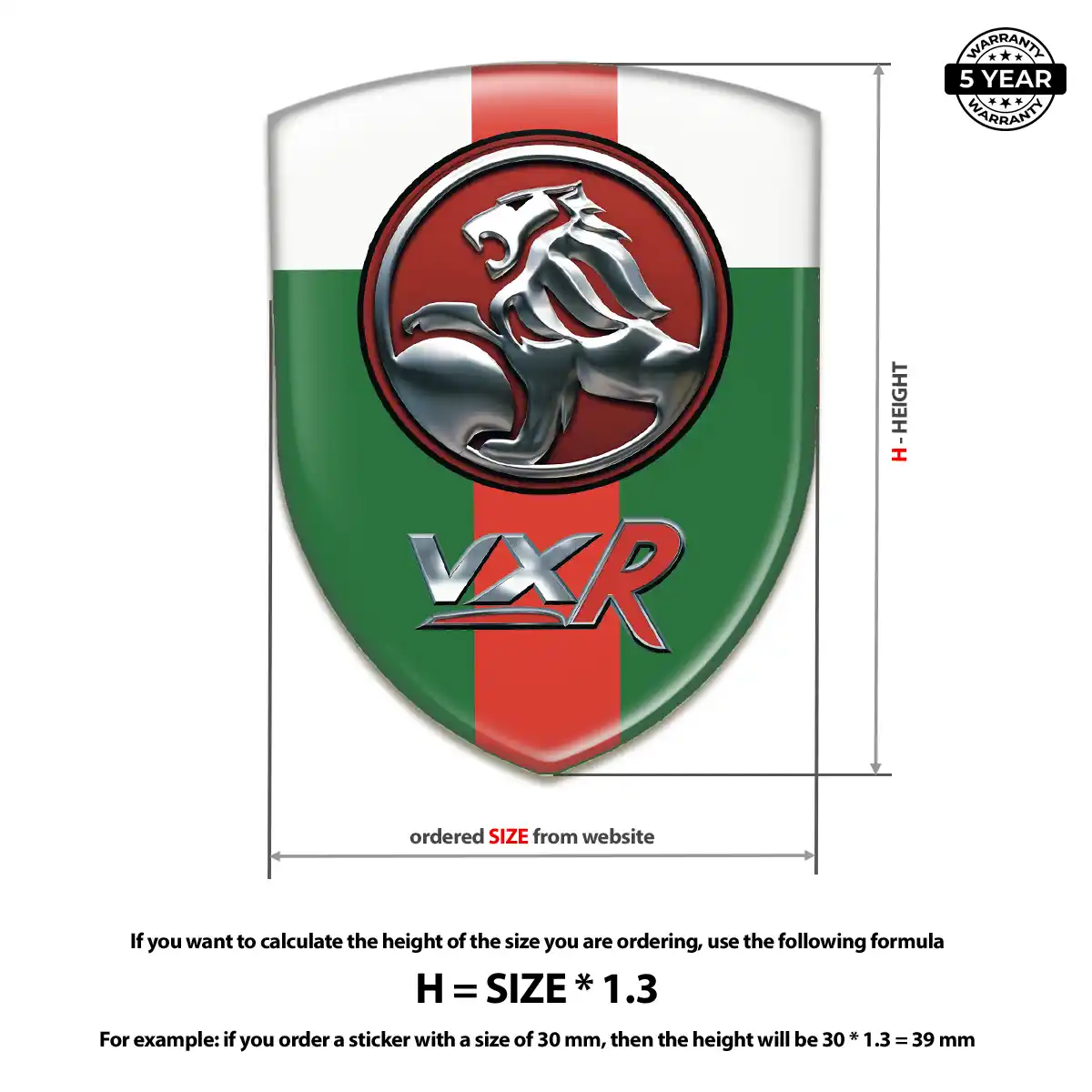 Vauxhall Car Badge Sticker Prime Quality