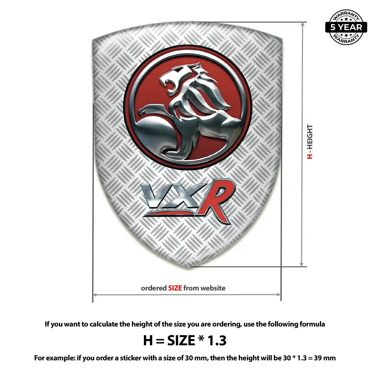 Vauxhall Car Badge Sticker Sleek Style
