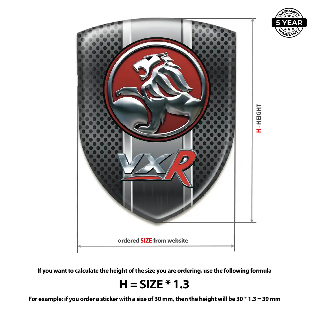 Vauxhall Car Badge Sticker Superior Craft