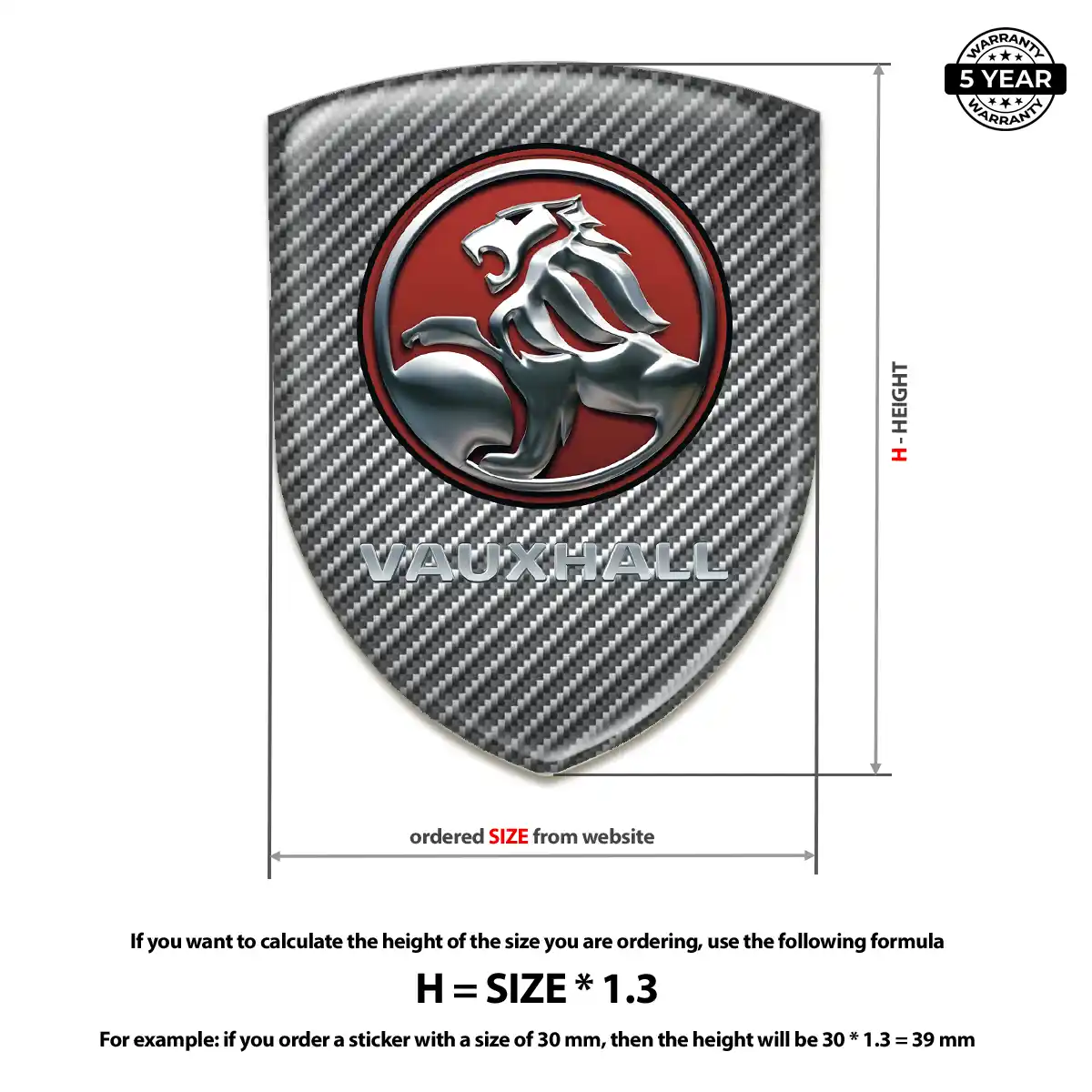 Vauxhall Car Emblem Overlay Deluxe Edition