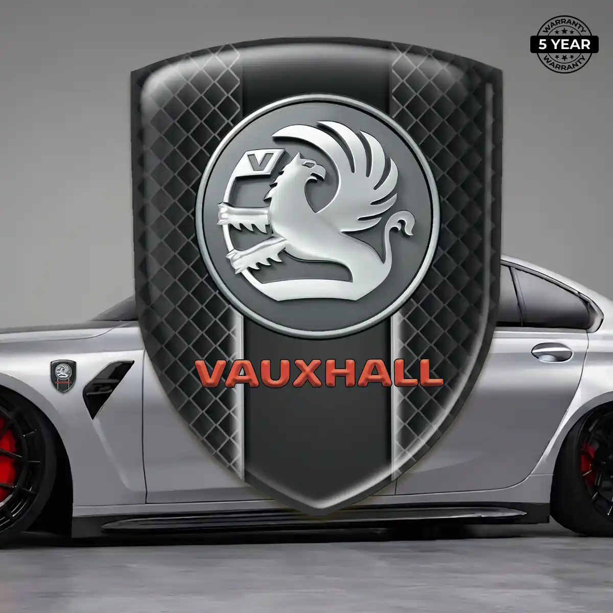 Vauxhall Car Emblem Overlay Interior Elegance