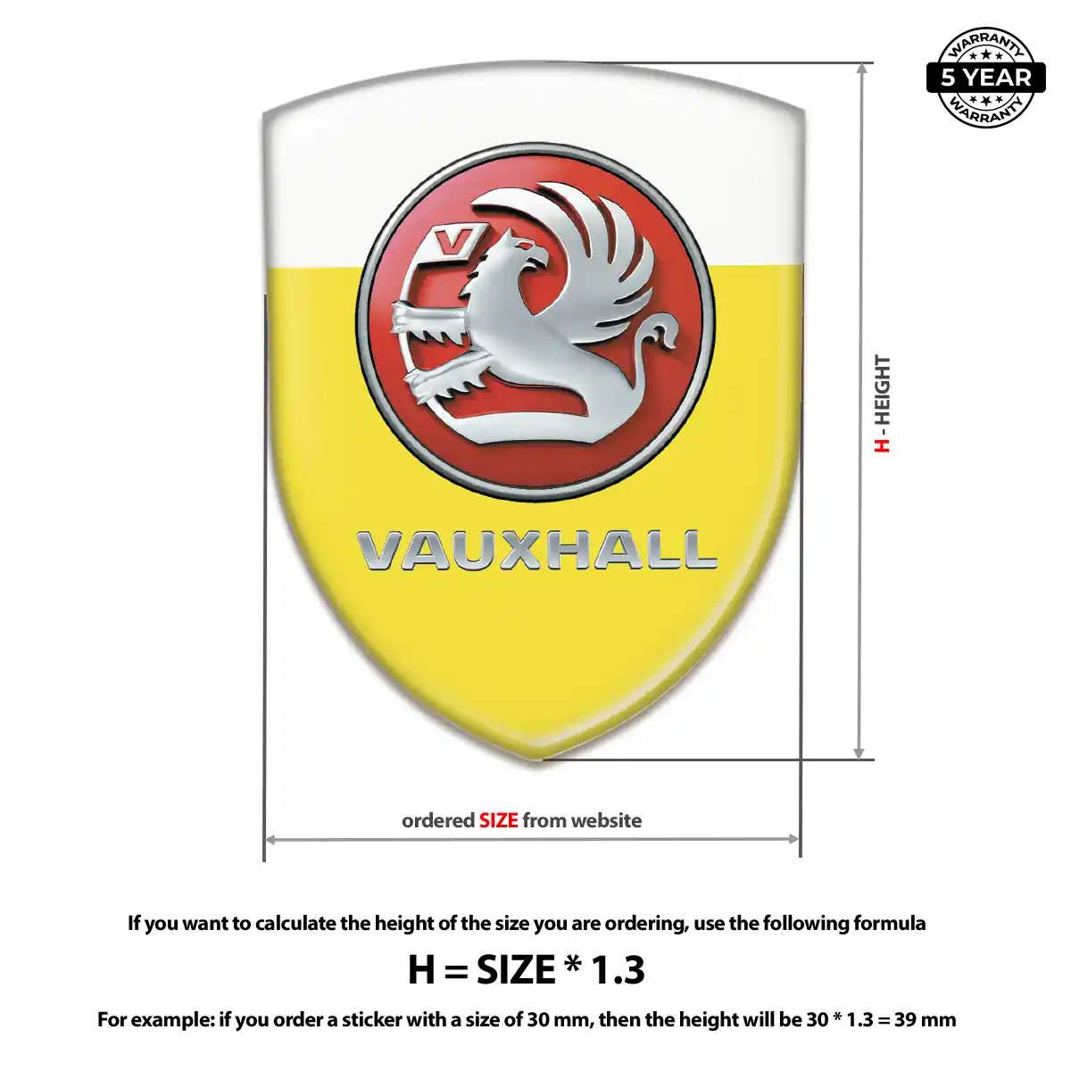 Vauxhall Car Emblem Overlay Interior Luxe