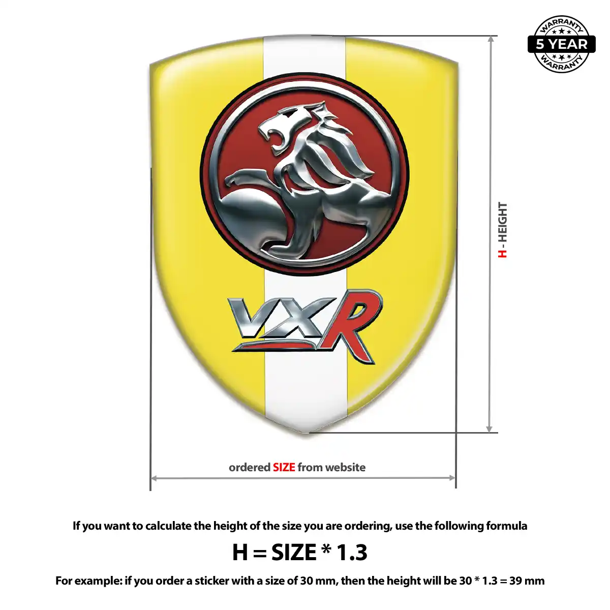 Vauxhall Car Emblem Overlay Prestige Line