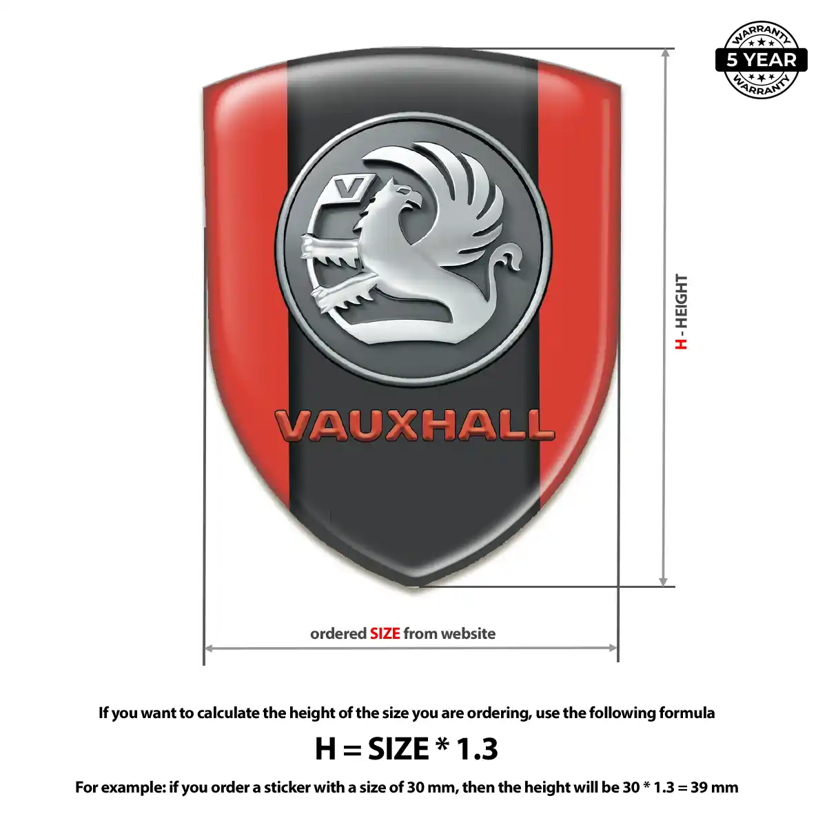 Vauxhall Car Emblem Overlay Refined Design