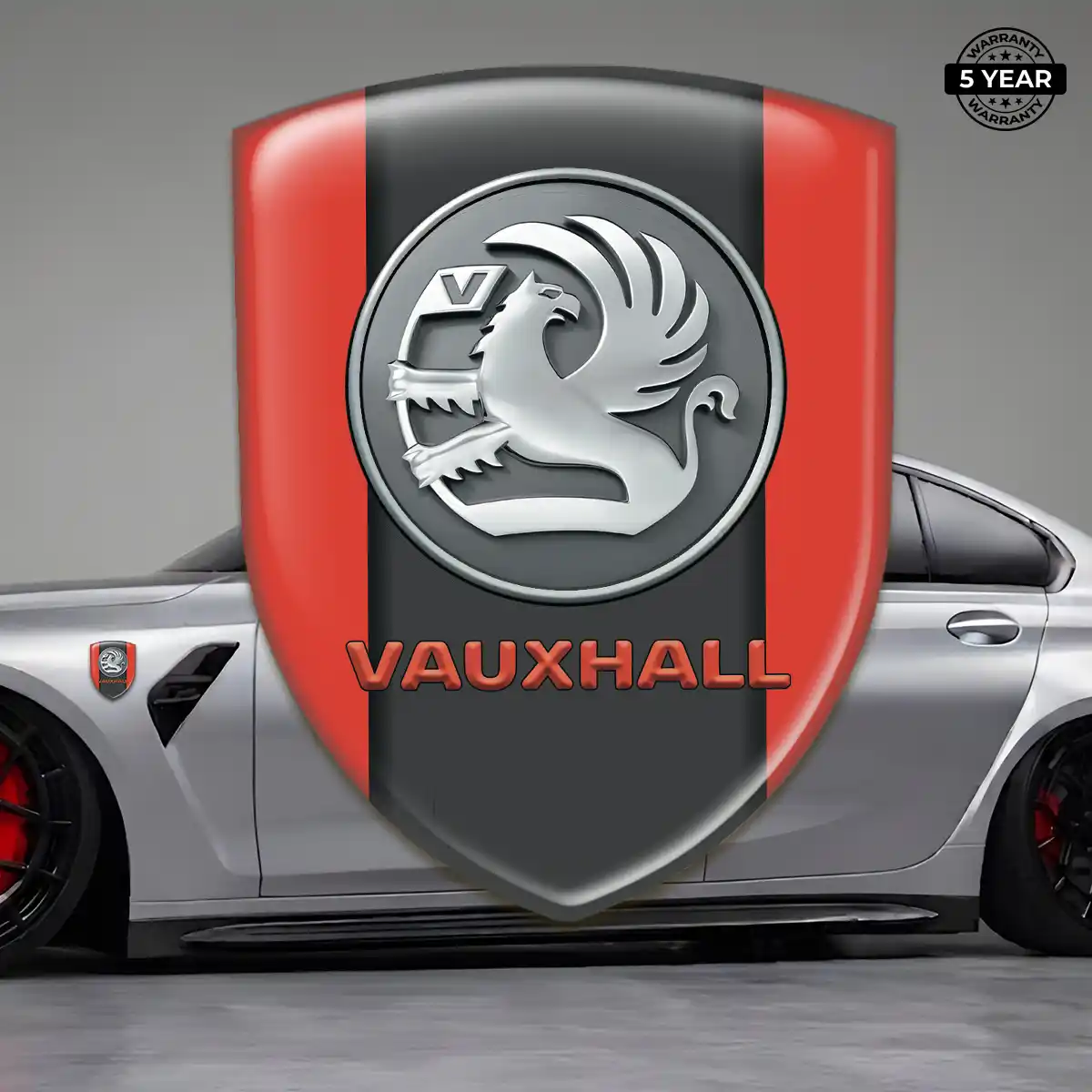 Vauxhall Car Emblem Overlay Refined Design