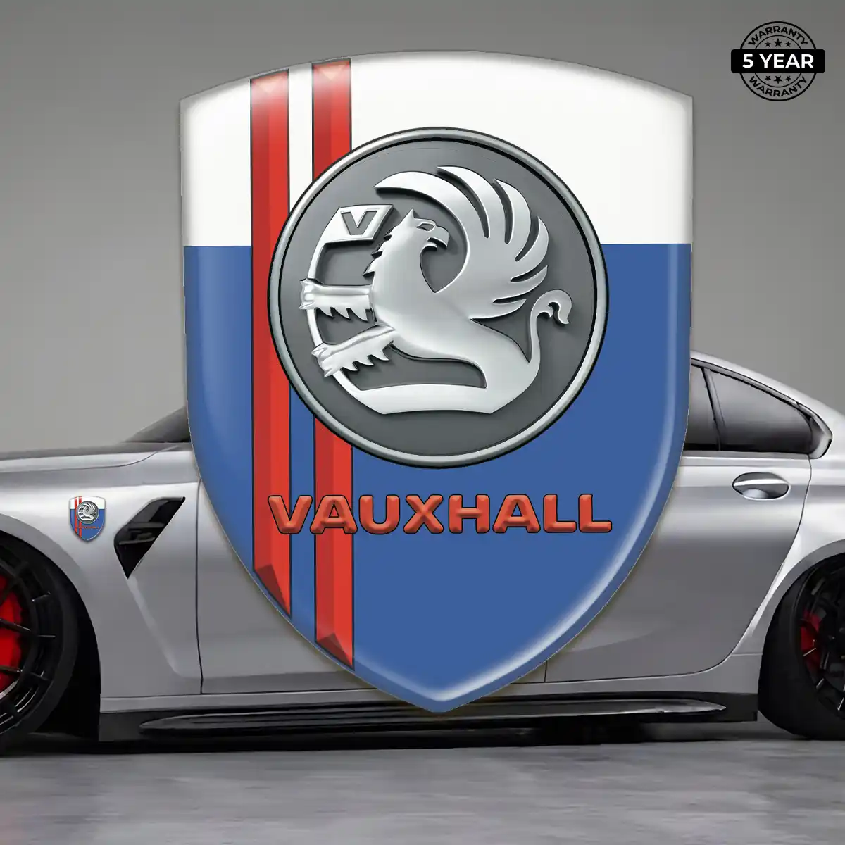 Vauxhall Car Emblem Overlay Sleek Style