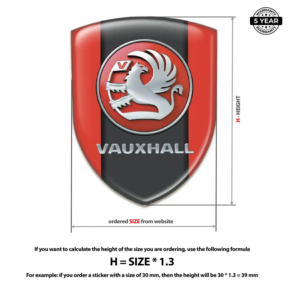 Vauxhall Car Emblem Sticker Sleek Style