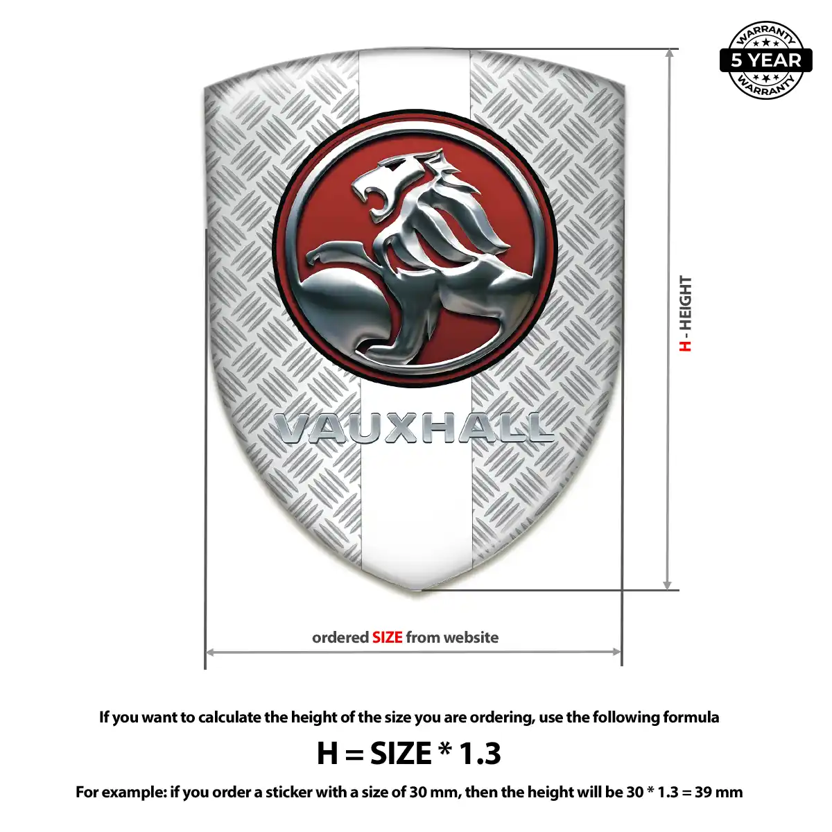 Vauxhall Car Emblem Sticker Superior Craft