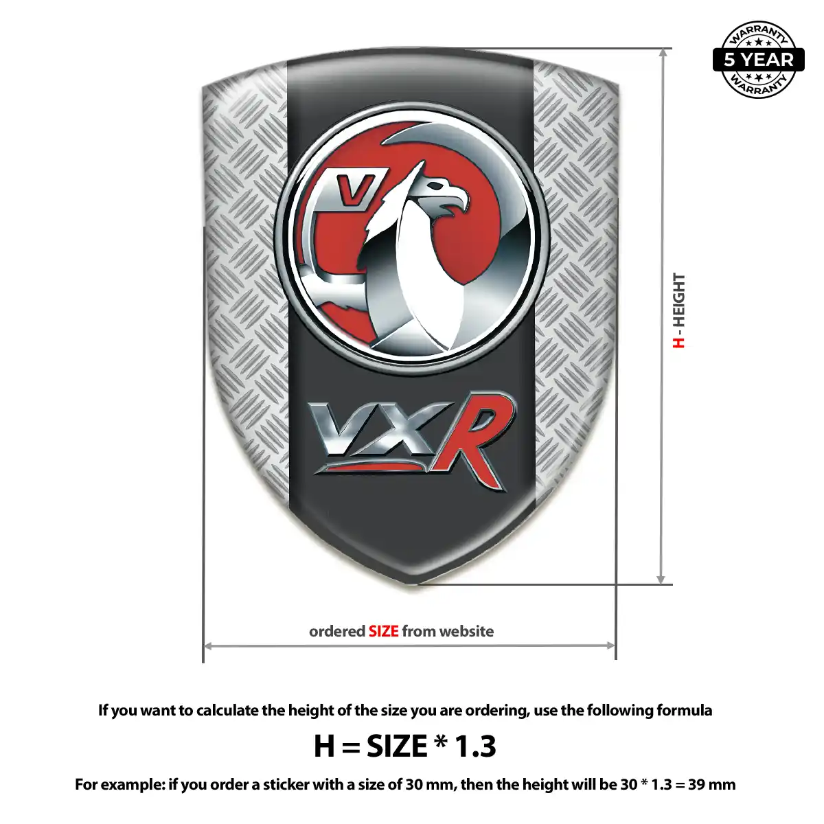 Vauxhall Car Logo Decal Deluxe Edition