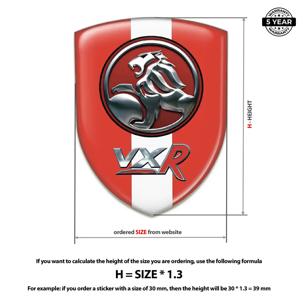 Vauxhall Car Logo Decal Elite Edition