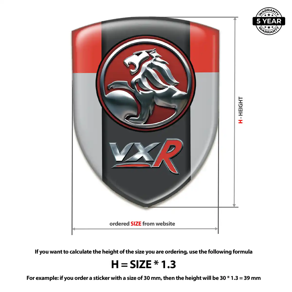 Vauxhall Car Logo Decal Interior Elegance