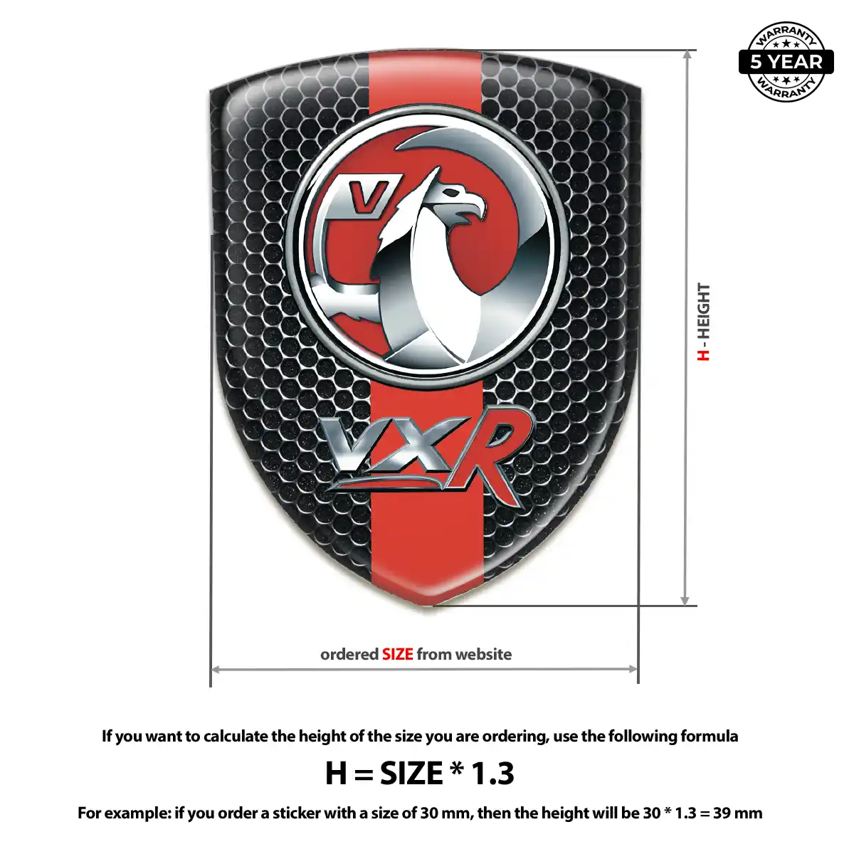 Vauxhall Car Logo Decal Opulent Line
