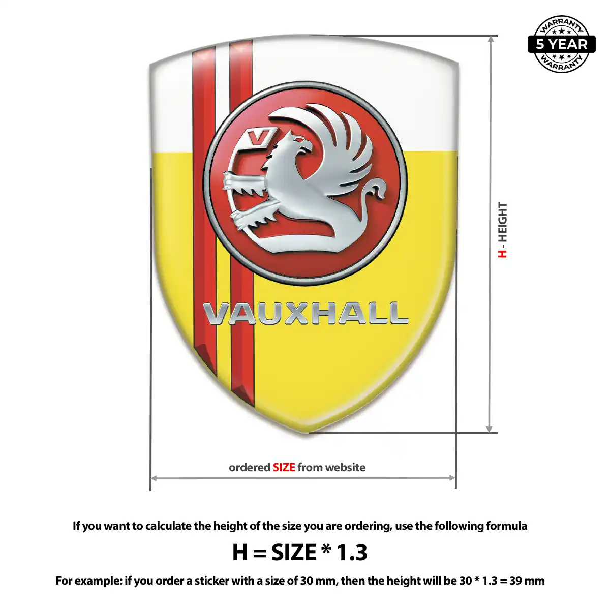 Vauxhall Car Logo Decal Sleek Style