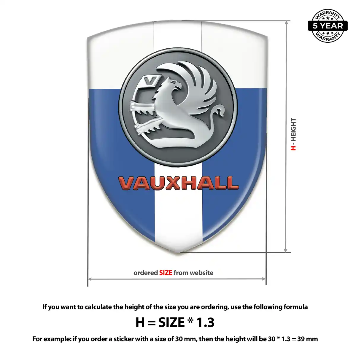 Vauxhall Car Logo Decal Superior Craft