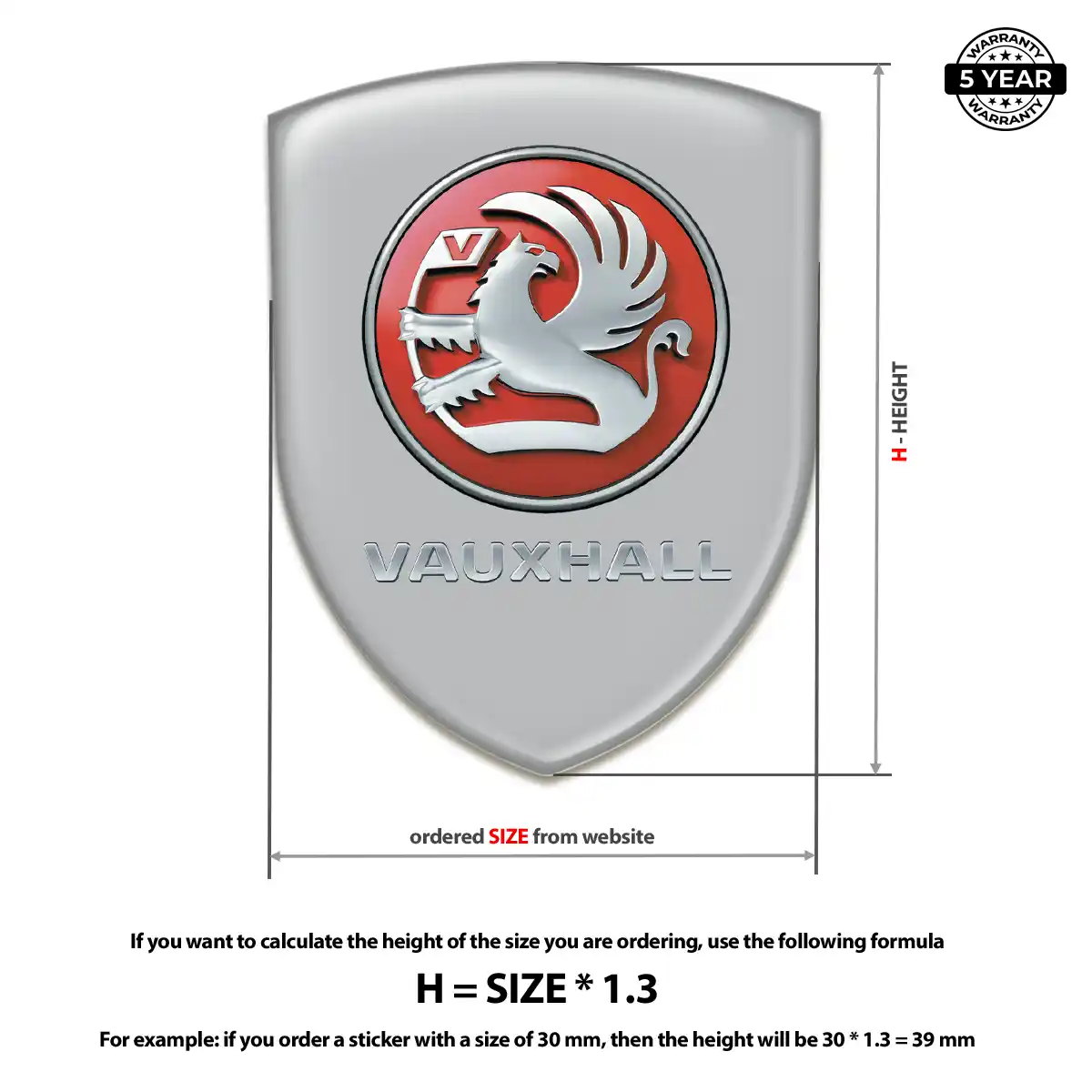 Vauxhall Crest Emblem Elite Finish