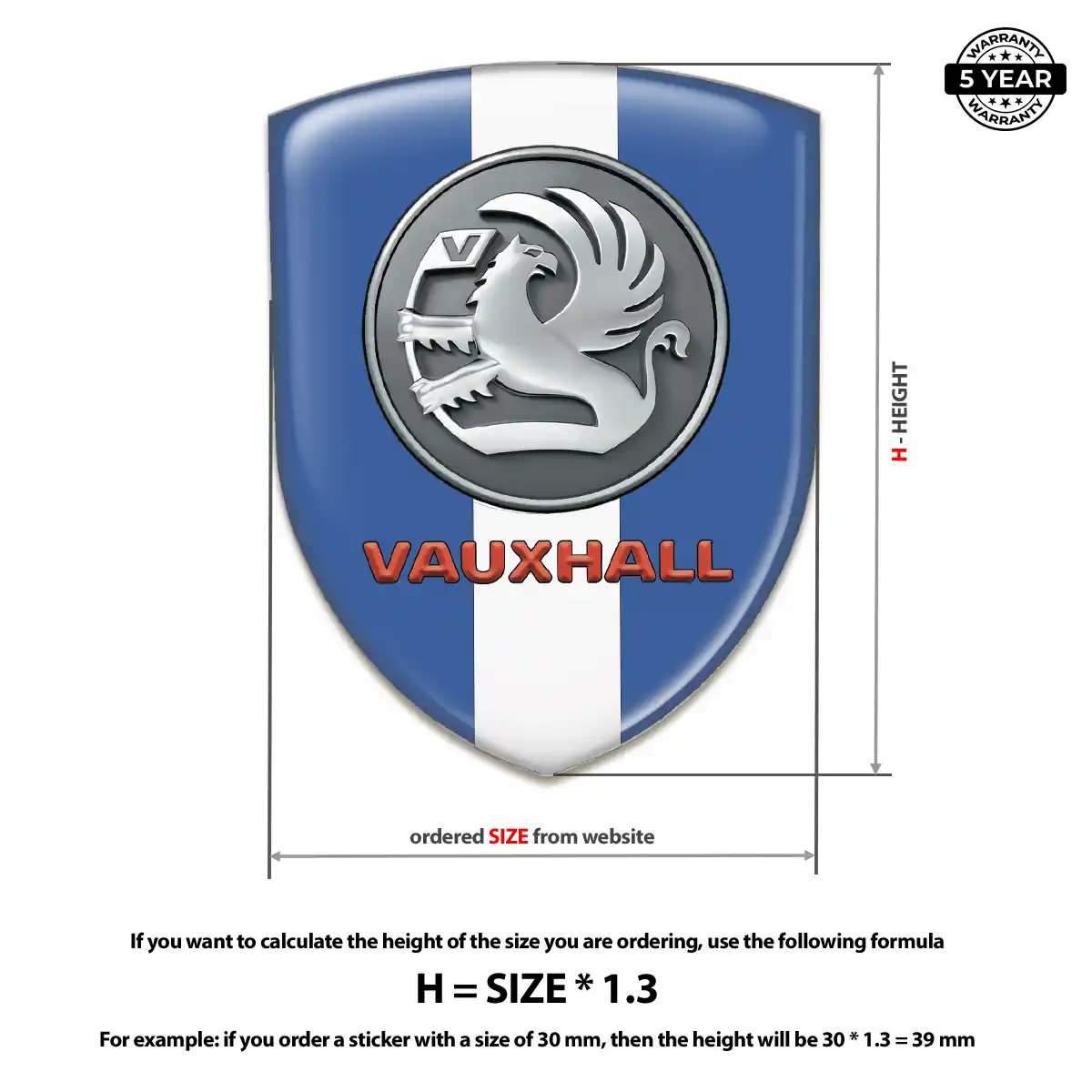 Vauxhall Crest Emblem Outer Style