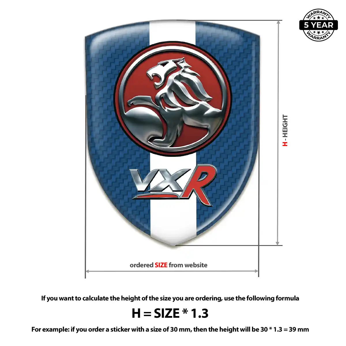 Vauxhall Crest Emblem Resin Luxe