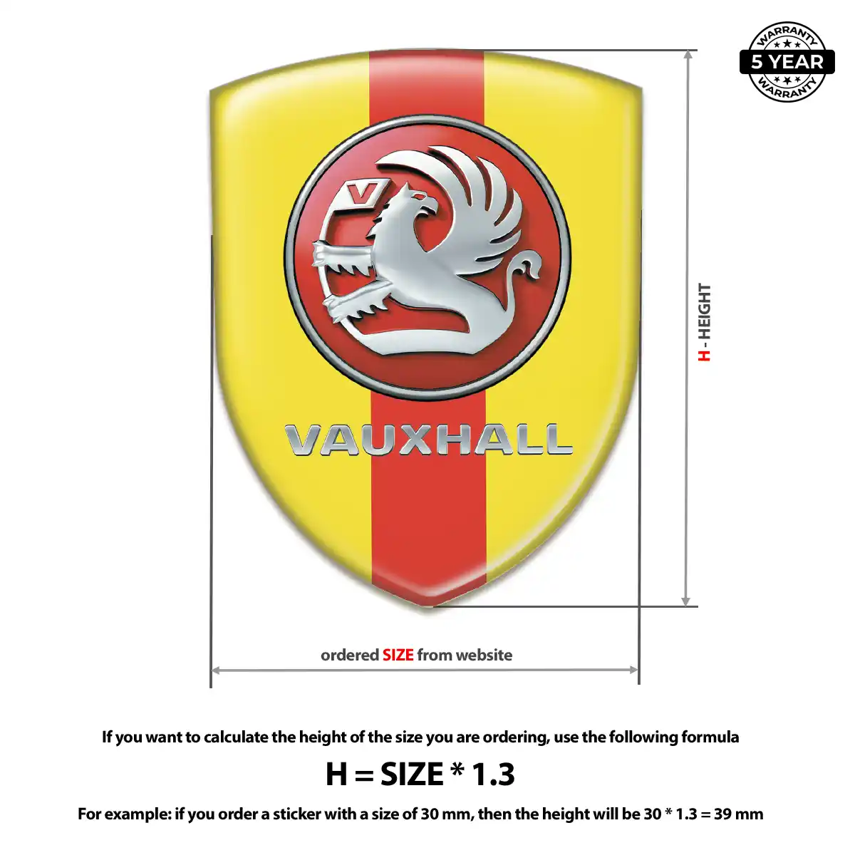 Vauxhall Crest Logo Emblem Elite Edition