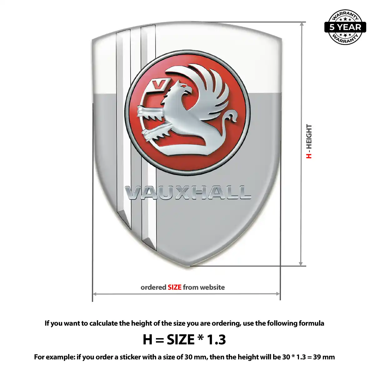 Vauxhall Crest Logo Emblem Exclusive Series