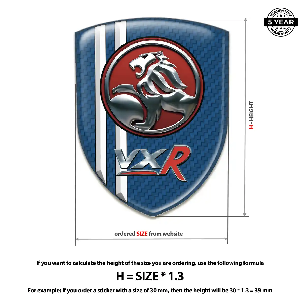 Vauxhall Crest Logo Emblem Outer Style