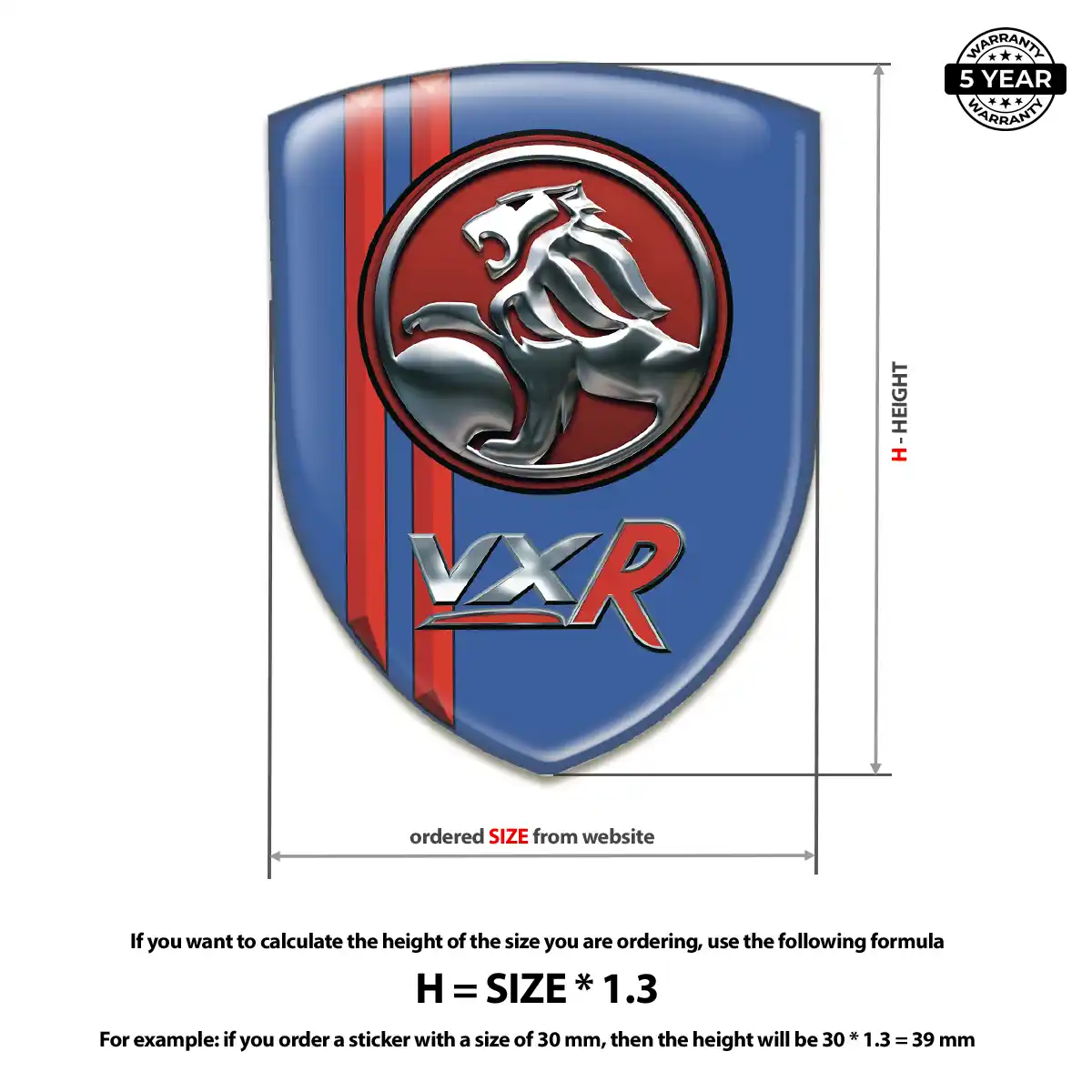Vauxhall Crest Logo Emblem Premium Dome