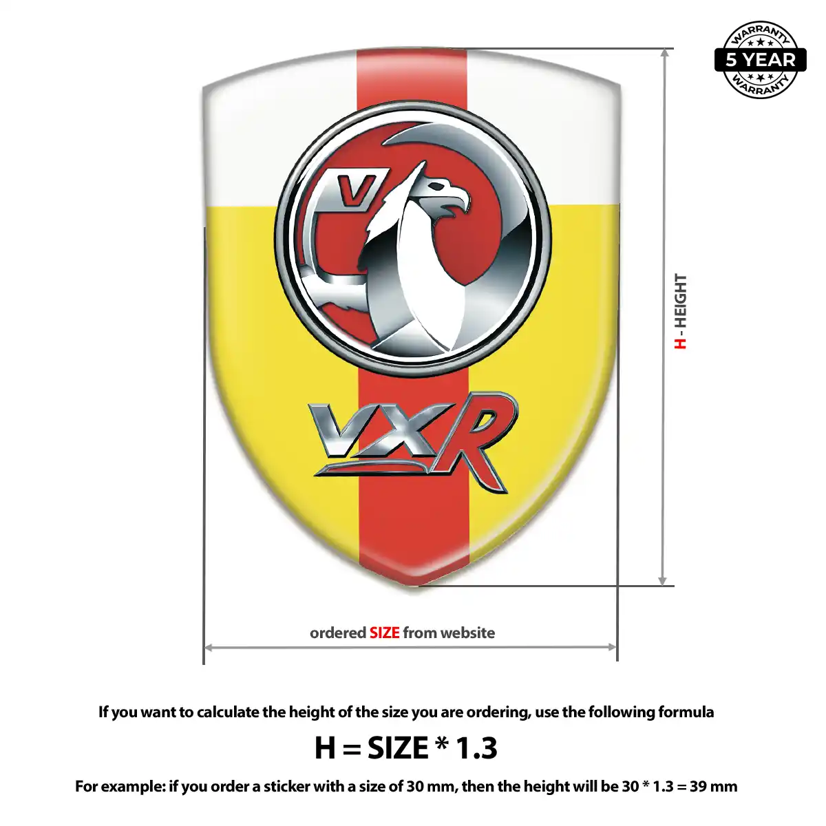 Vauxhall Crest Logo Emblem Resin Elite