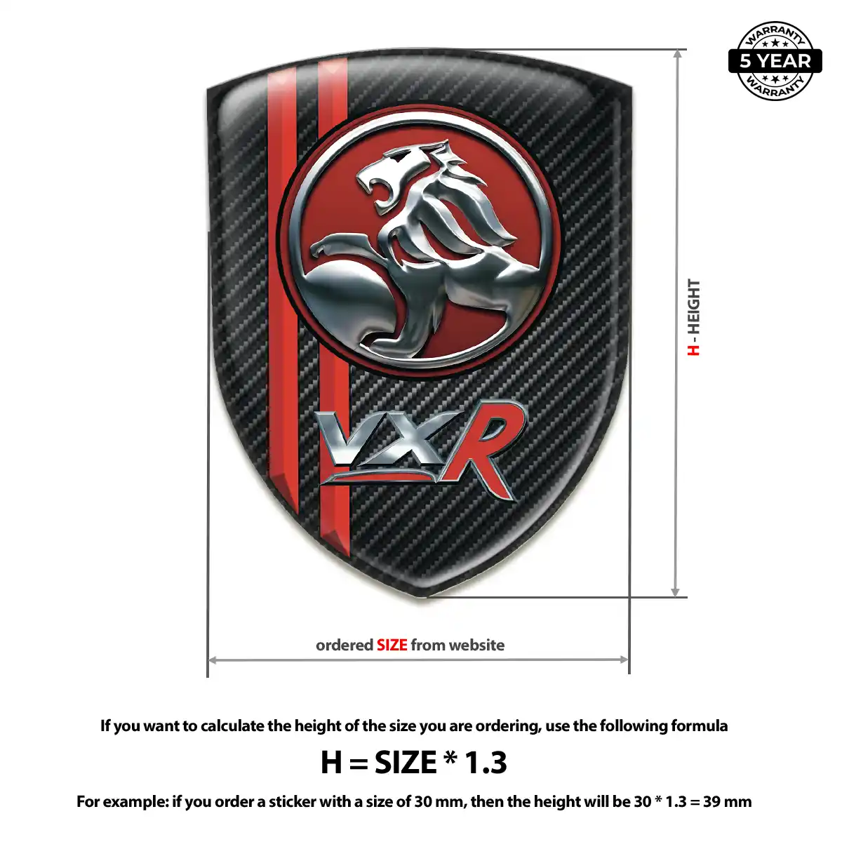 Vauxhall Crest Logo Emblem Resin Luxe