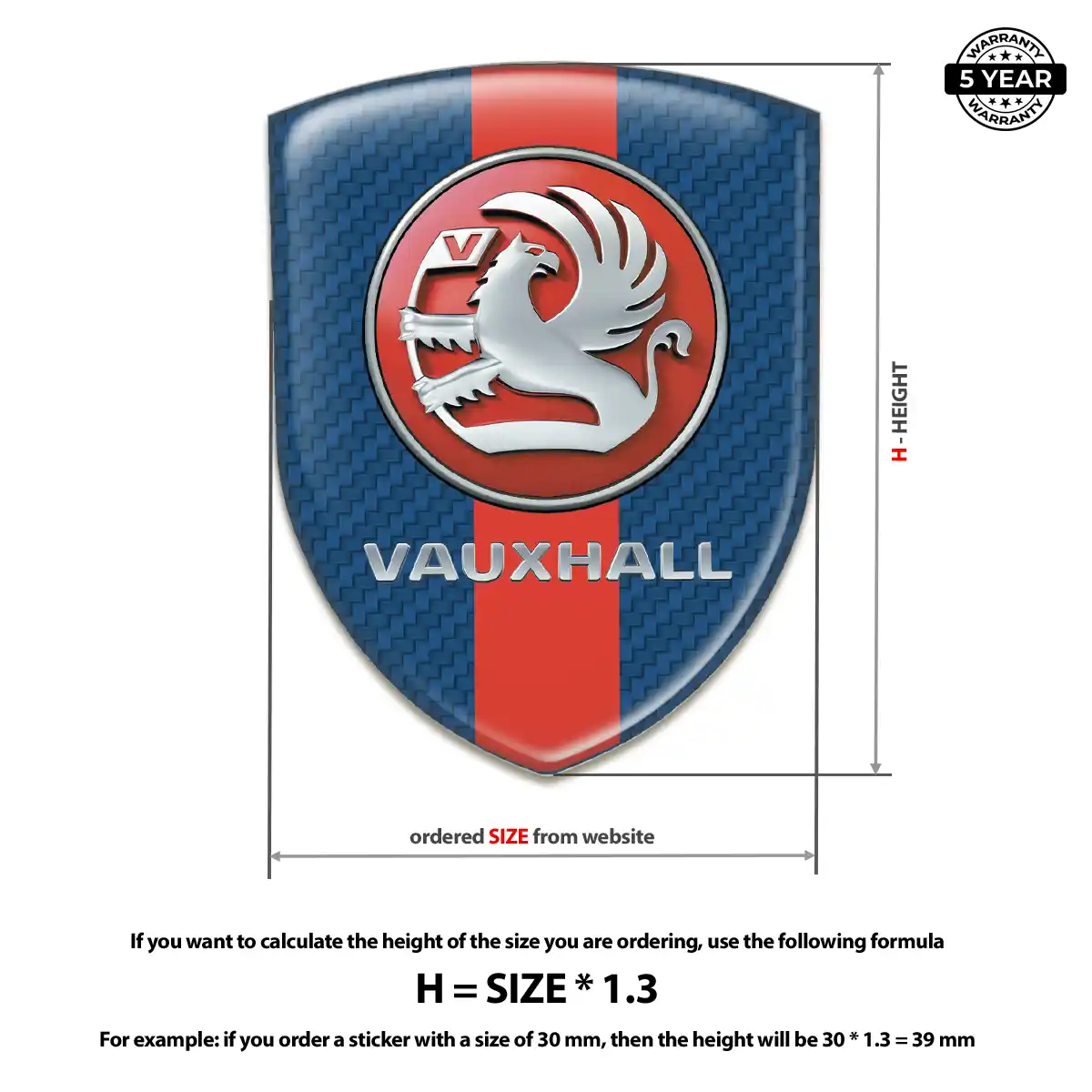 Vauxhall Domed Badge Deluxe Edition