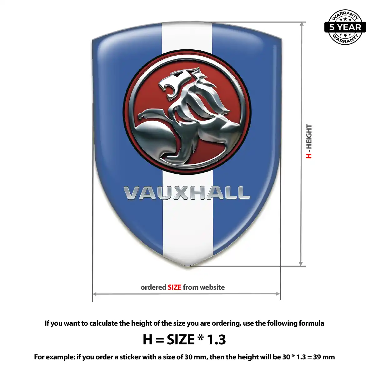 Vauxhall Domed Badge Elite Edition