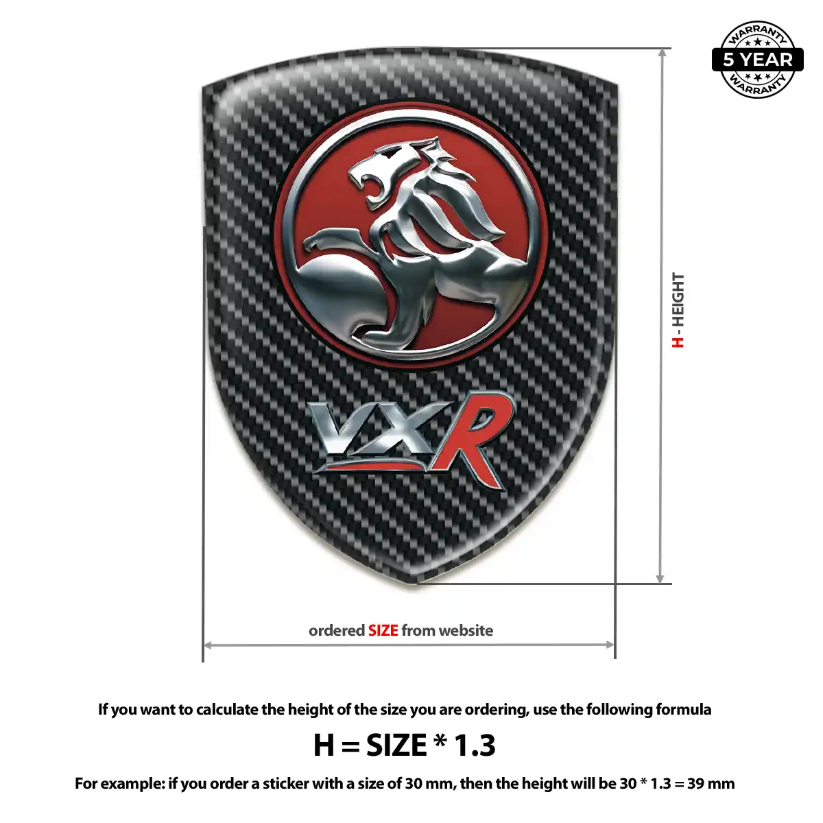 Vauxhall Domed Badge Exclusive Series