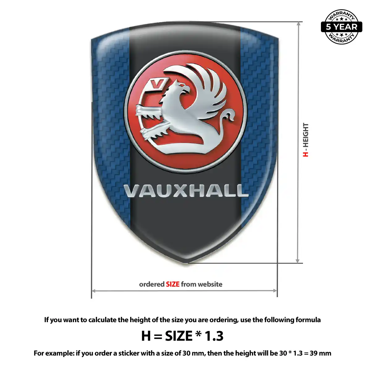 Vauxhall Domed Badge Exterior Luxe