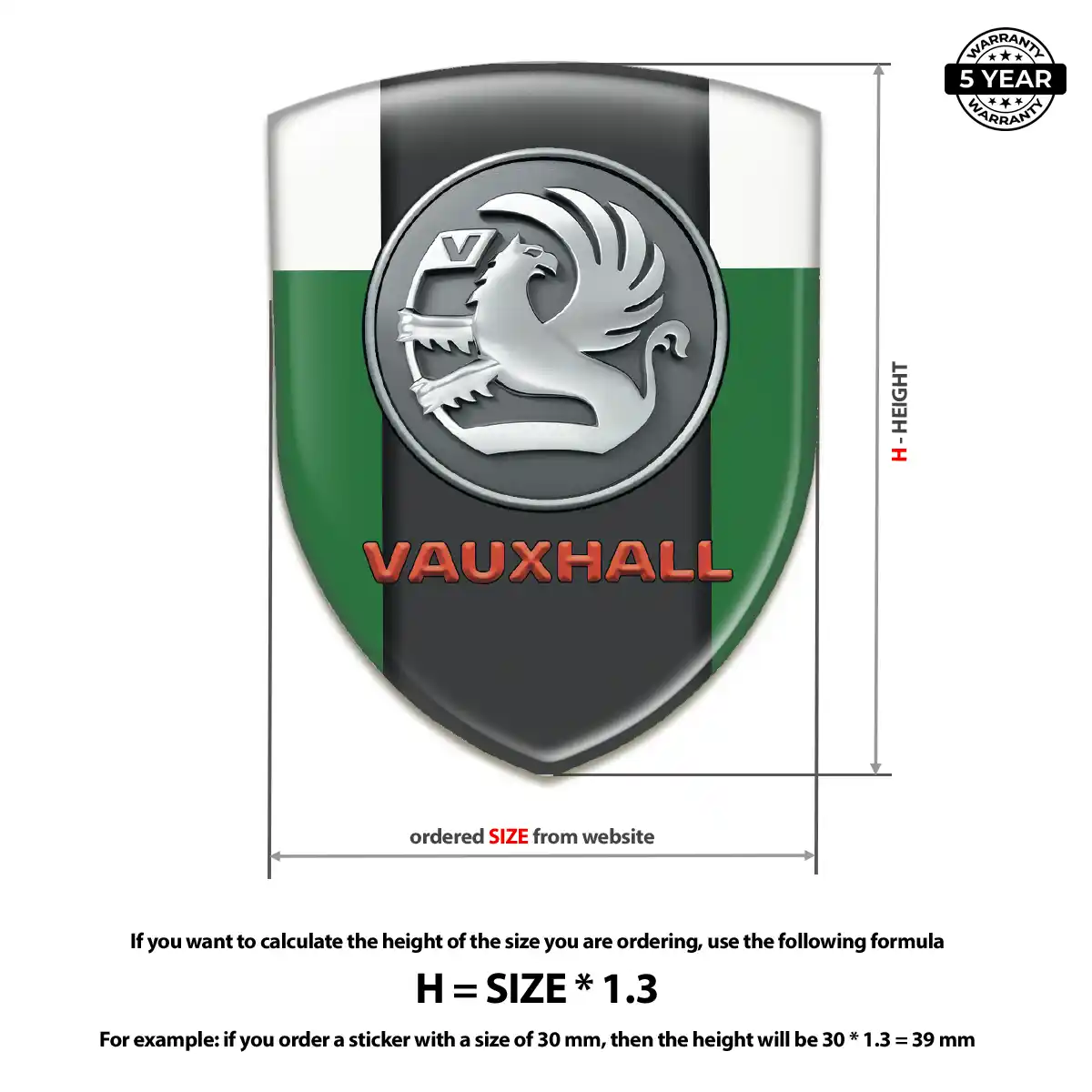 Vauxhall Domed Badge Interior Luxe