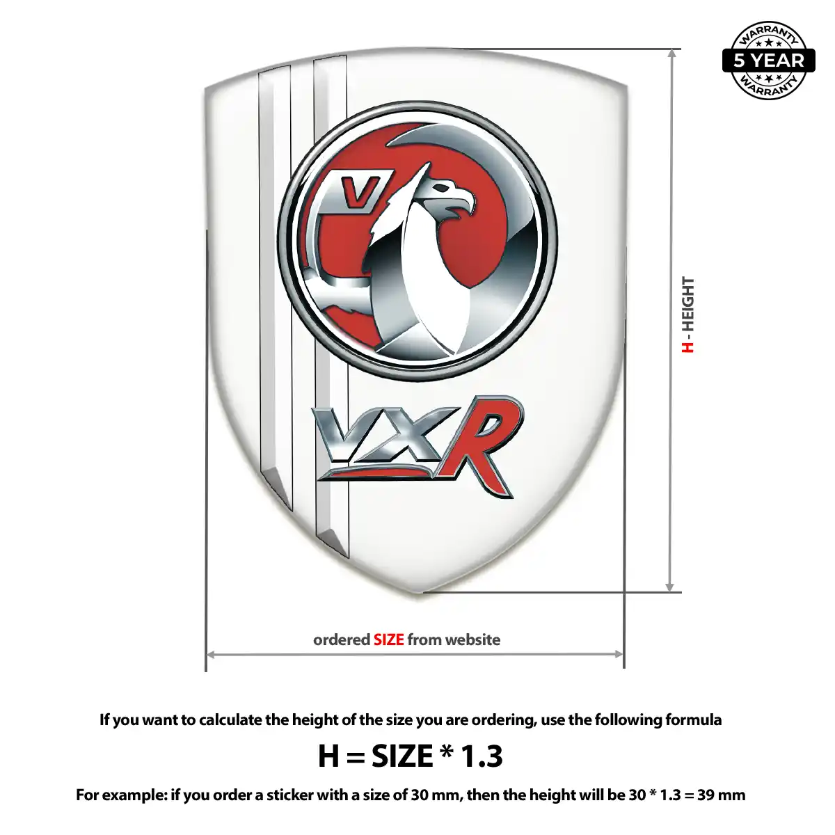 Vauxhall Domed Badge Opulent Line