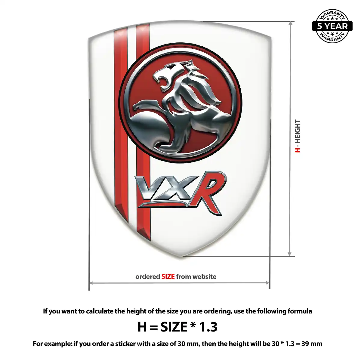 Vauxhall Domed Badge Sleek Style
