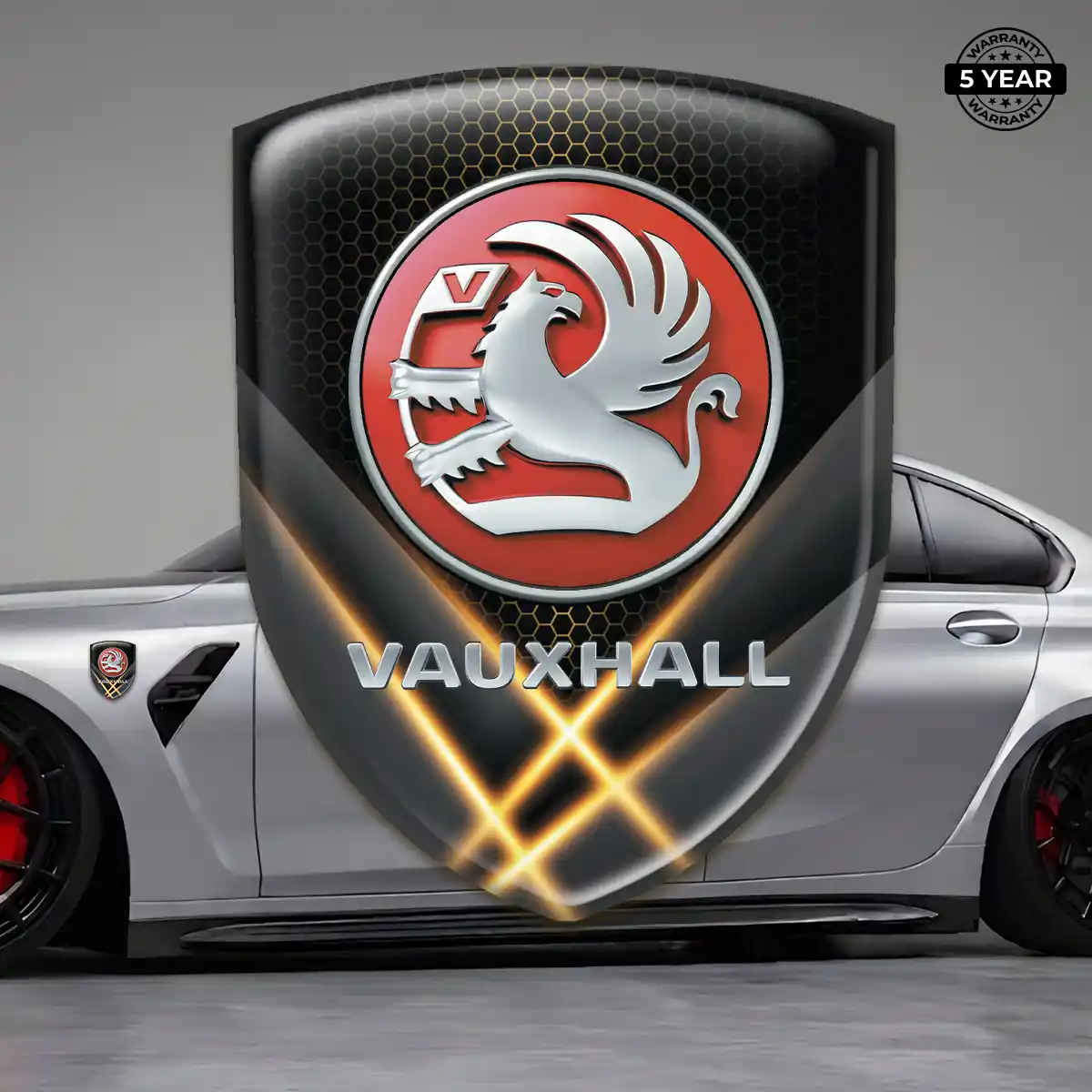 Vauxhall Domed Car Sticker Deluxe Edition