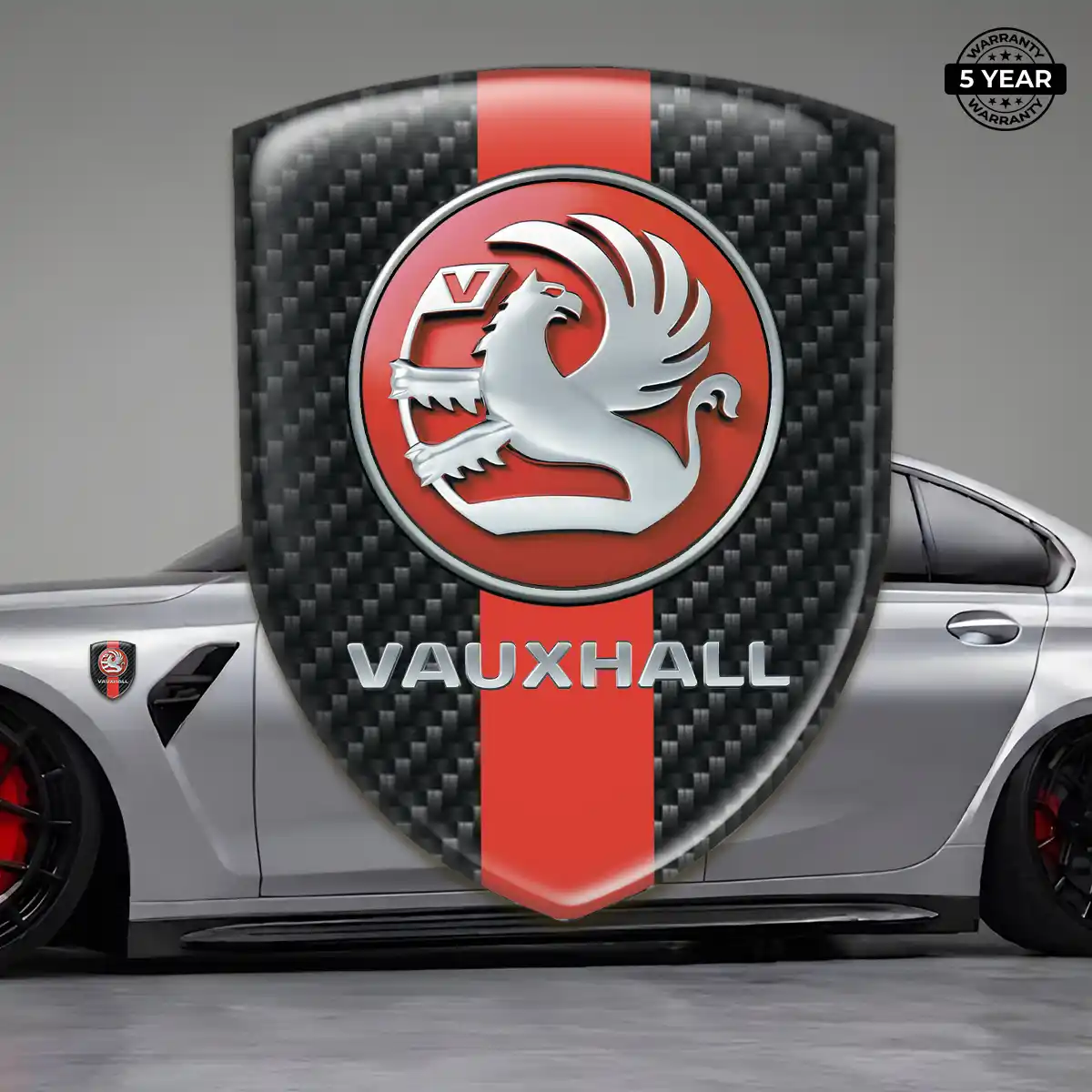 Vauxhall Domed Car Sticker Opulent Line