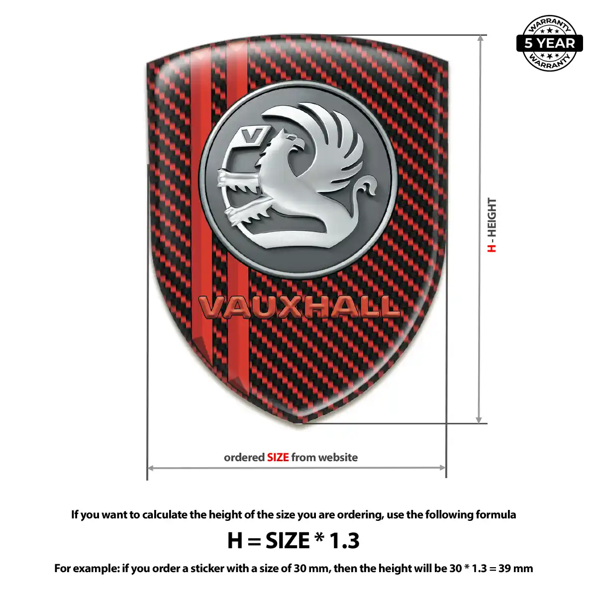 Vauxhall Domed Decal Deluxe Edition