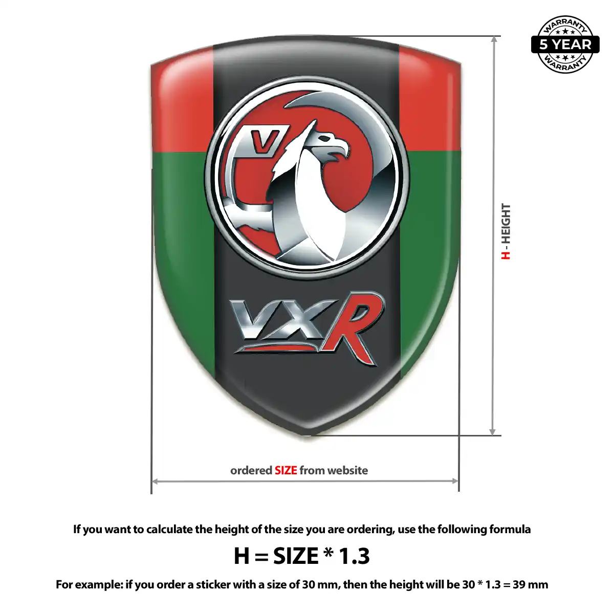 Vauxhall Domed Emblem Cabin Style