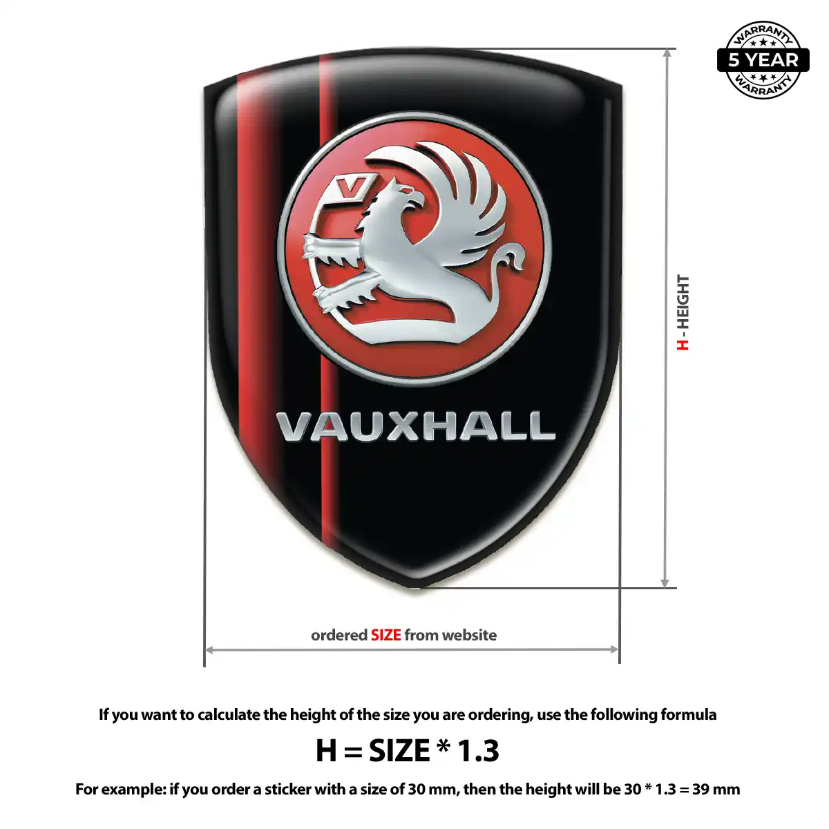 Vauxhall Domed Emblem Deluxe Edition