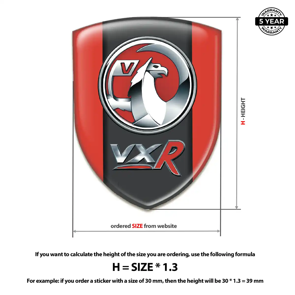 Vauxhall Domed Emblem Opulent Line