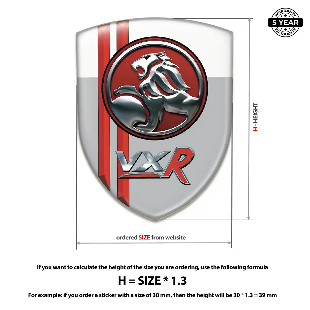 Vauxhall Domed Logo Decal Noble Edition