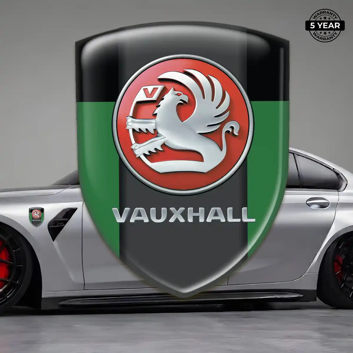 Vauxhall Domed Logo Sticker Elite Finish