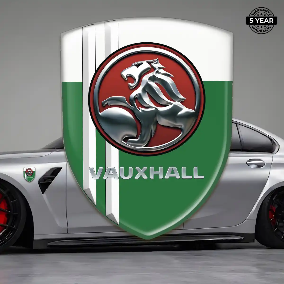 Vauxhall Domed Logo Sticker Refined Design