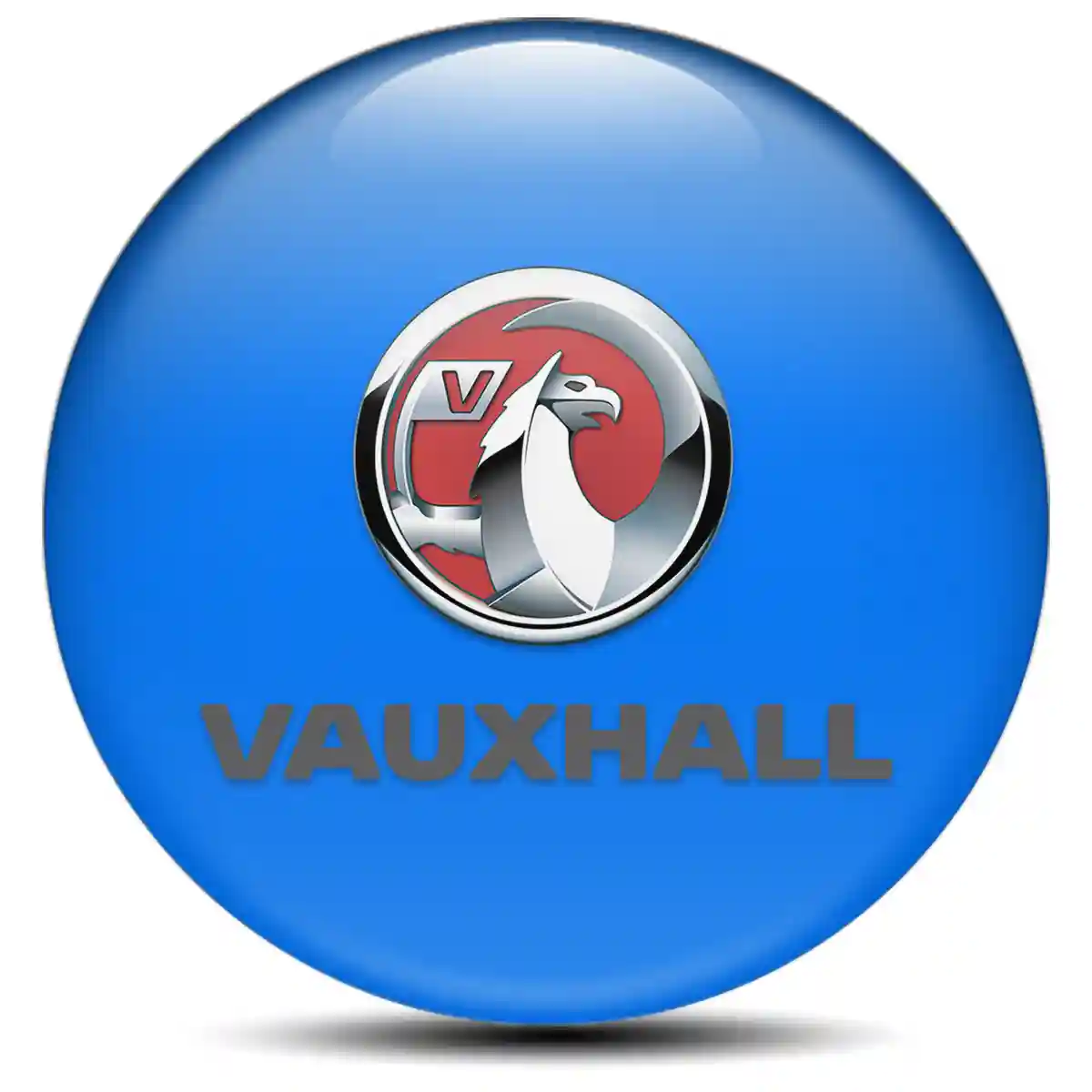 Vauxhall Domed Sticker Self-Adhesive Refined Design