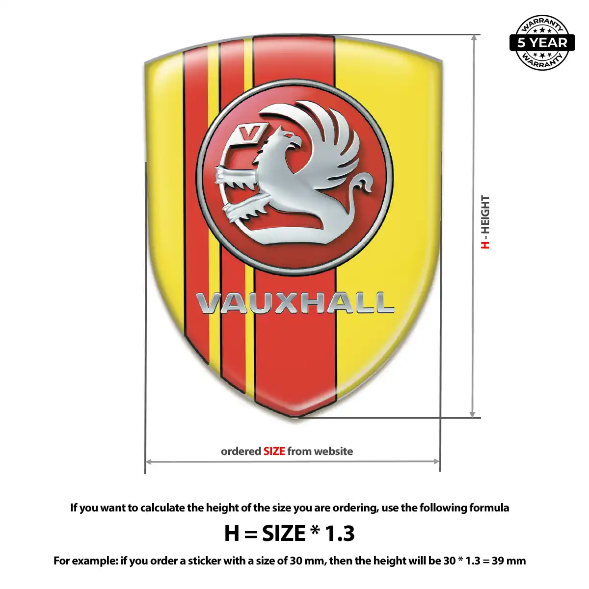 Vauxhall Emblem Badge Cabin Style