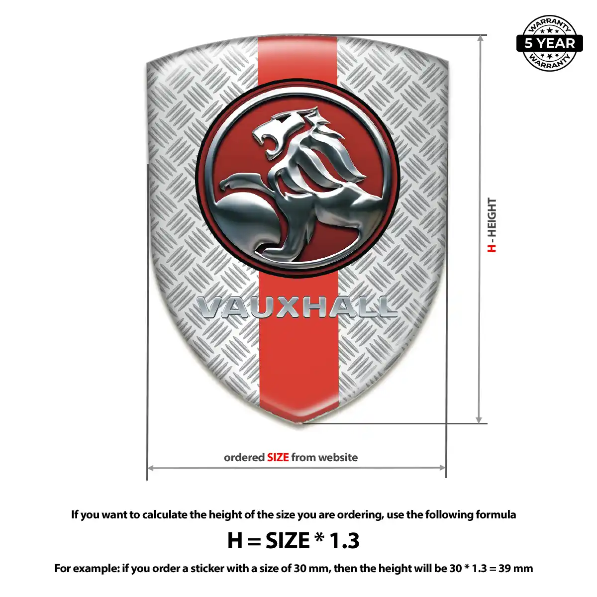 Vauxhall Emblem Badge Deluxe Edition