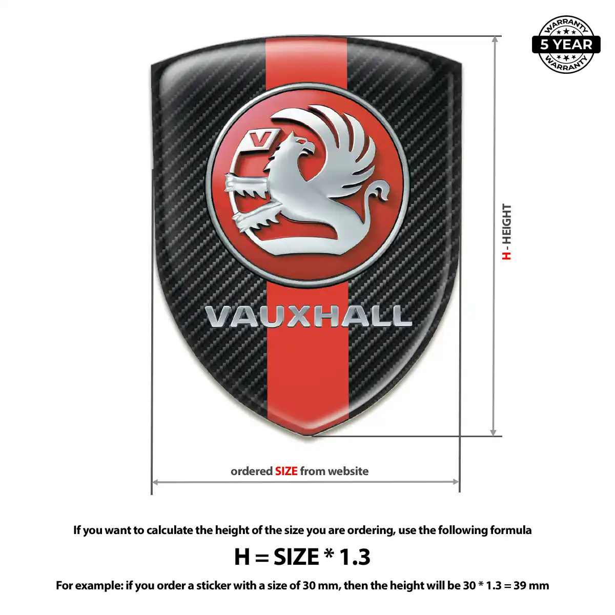 Vauxhall Emblem Badge Exterior Luxe