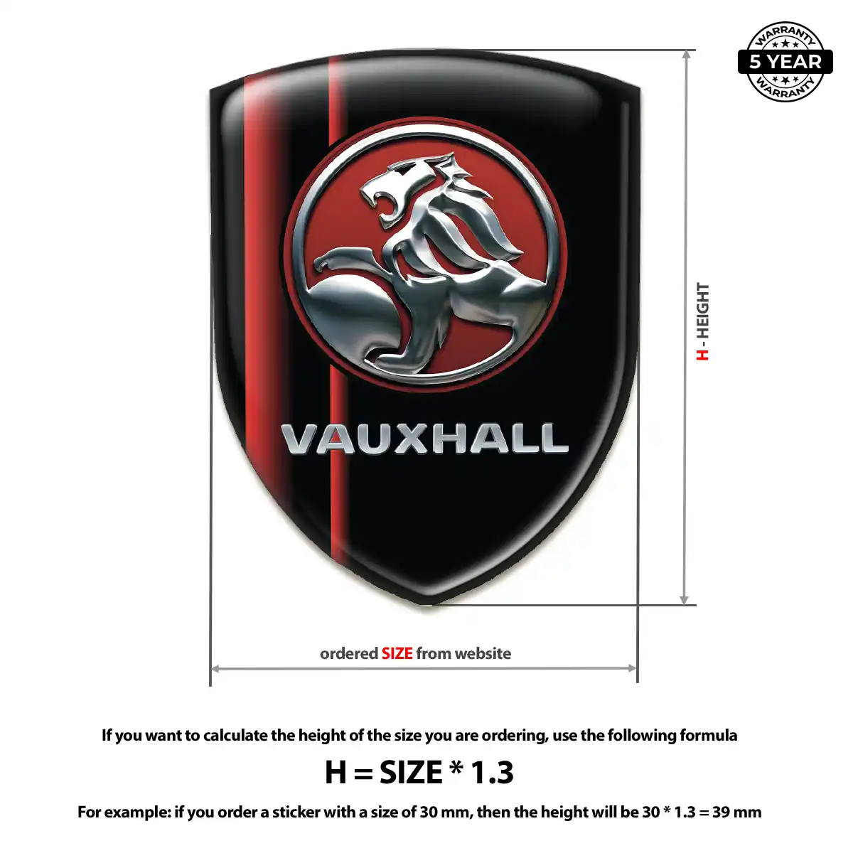 Vauxhall Emblem Badge Logo Elite Edition