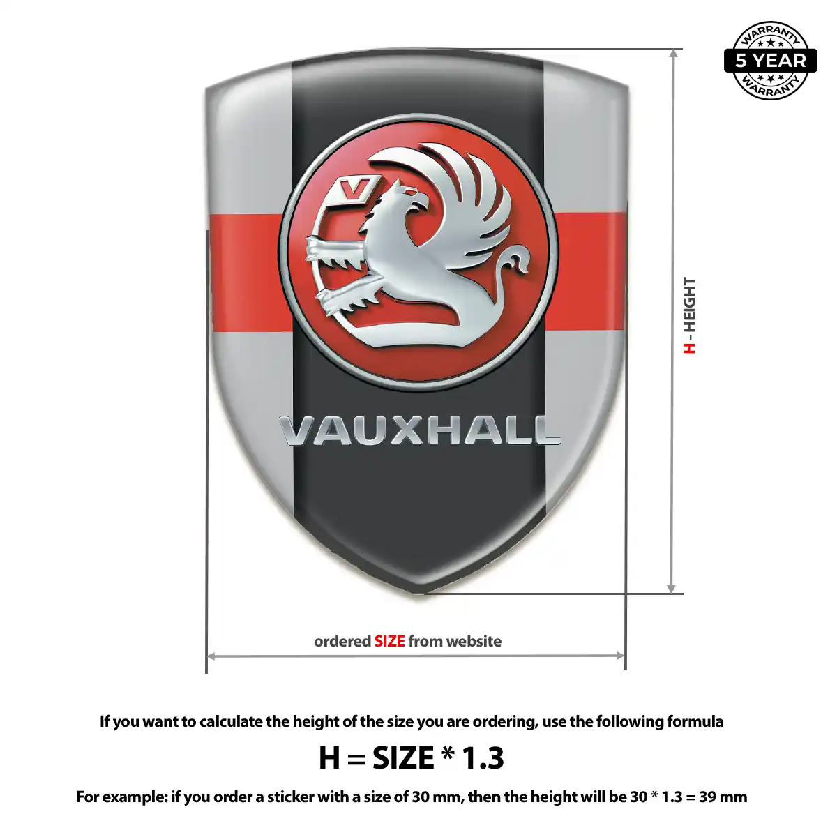 Vauxhall Emblem Badge Logo Noble Edition