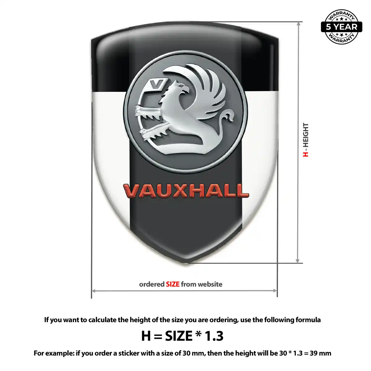 Vauxhall Emblem Badge Logo Refined Design